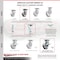 Service Caster 5 Inch V Groove Semi Steel Caster Brakes/Swivel Locks and 2 Rigid SCC, 2PK SCC-35S520-VGR-SLB-BSL-2-R-2 - alternate 6